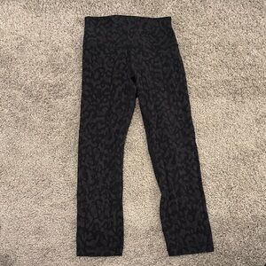 Lululemon Athletica Black Patterned Leggings